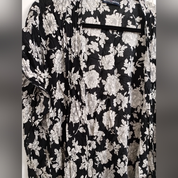 Brandy Melville Floral Kimono Duster Jacket One Size - Picture 4 of 7